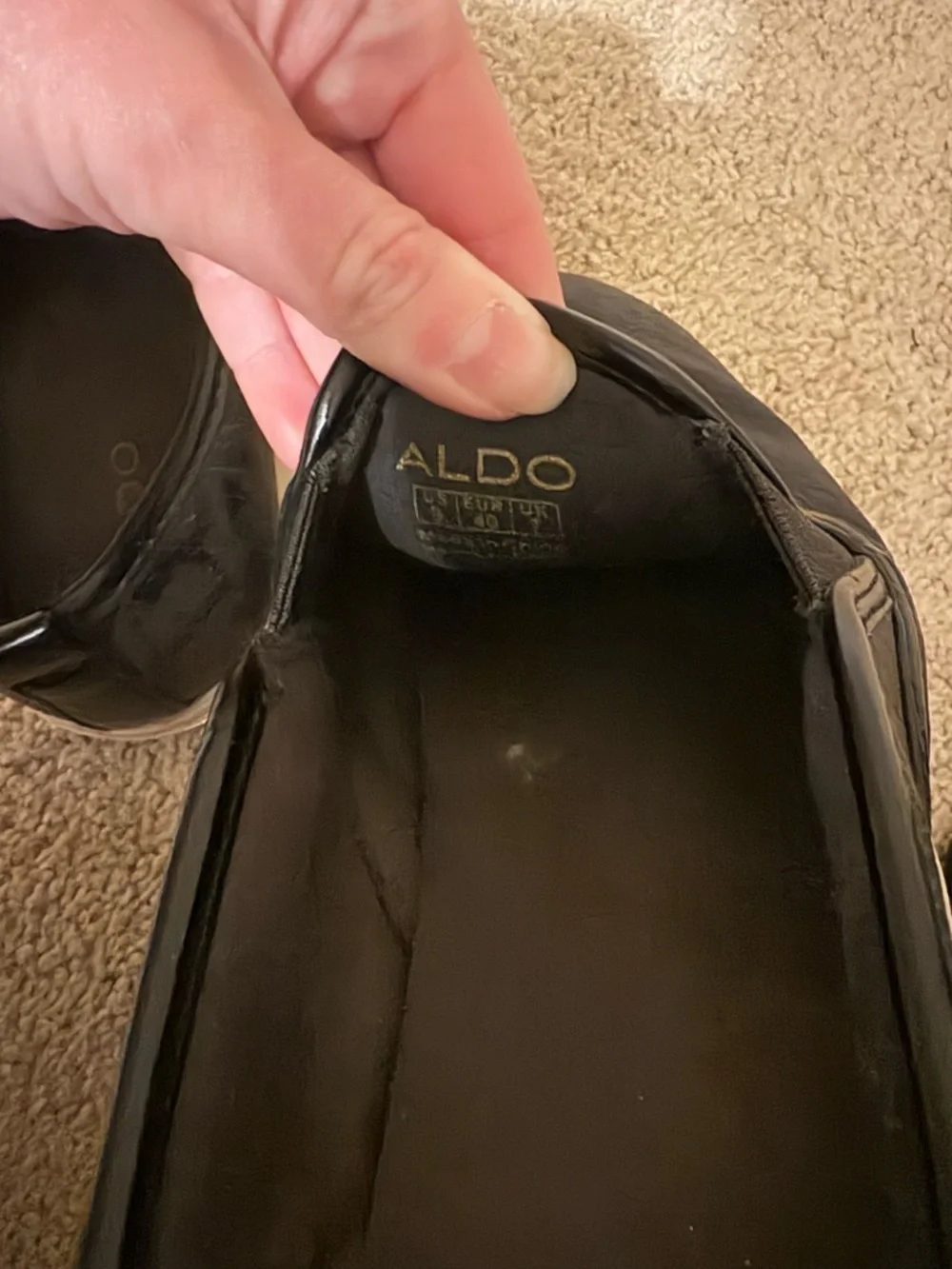 Women’s Aldo Black Slip-On Casual Sneakers Size 9